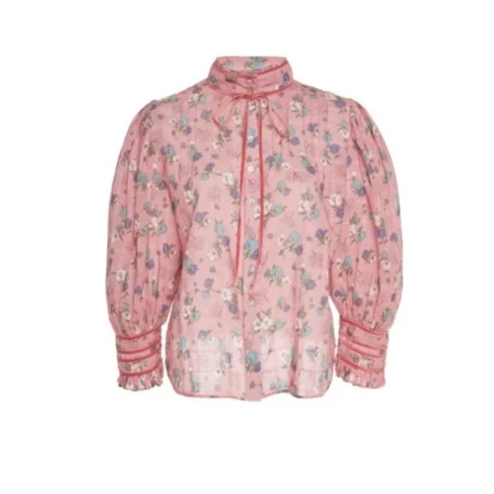 Floral Pink Women's Top - Picture 2 of 4